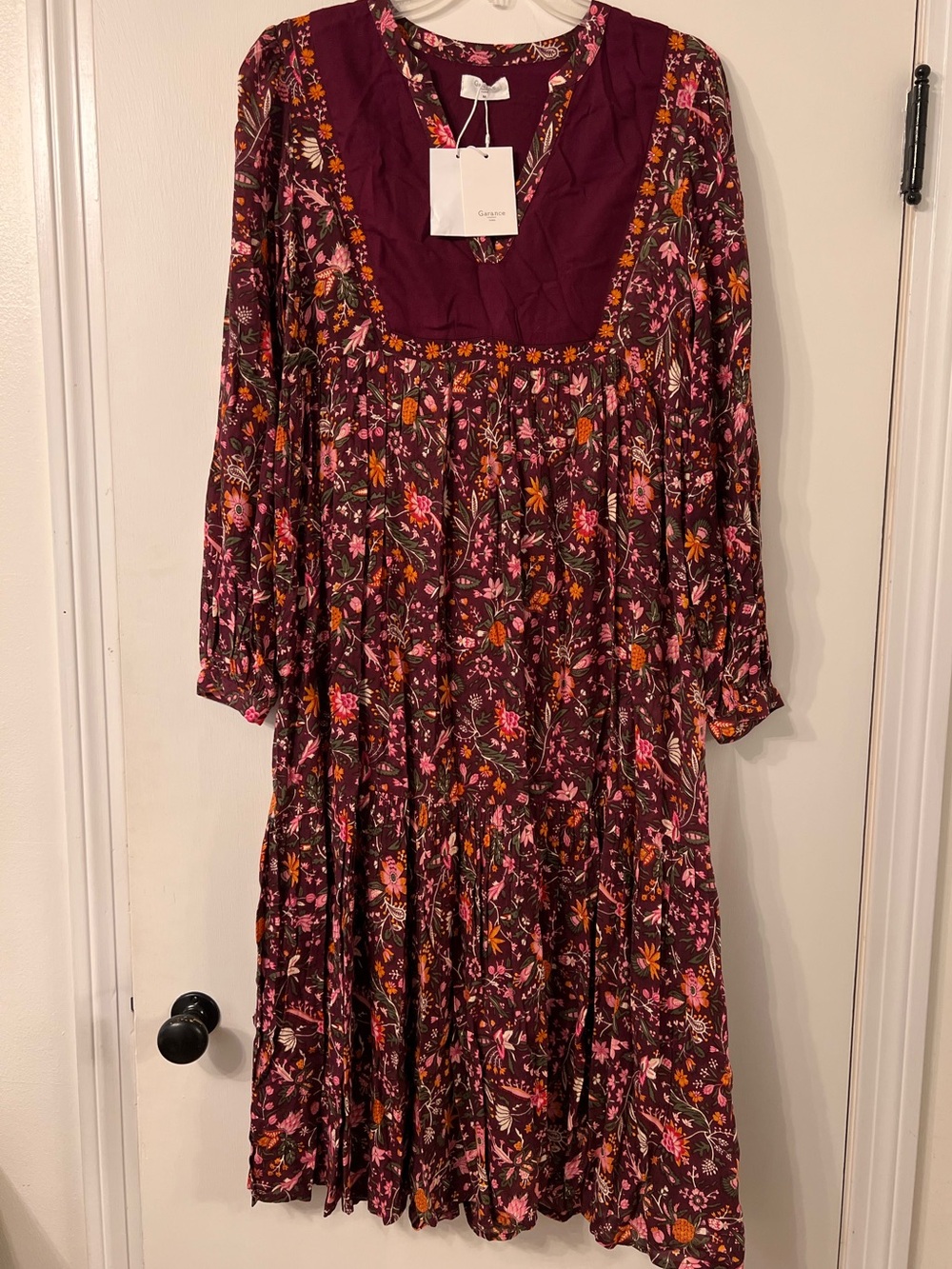 NWT GARANCE PARIS BOHEMIAN LONG SLEEVE MAXI DRESS ✨